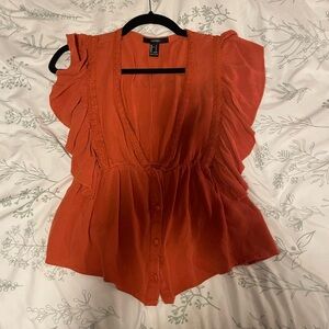 Forever 21 Rust Orange Blouse